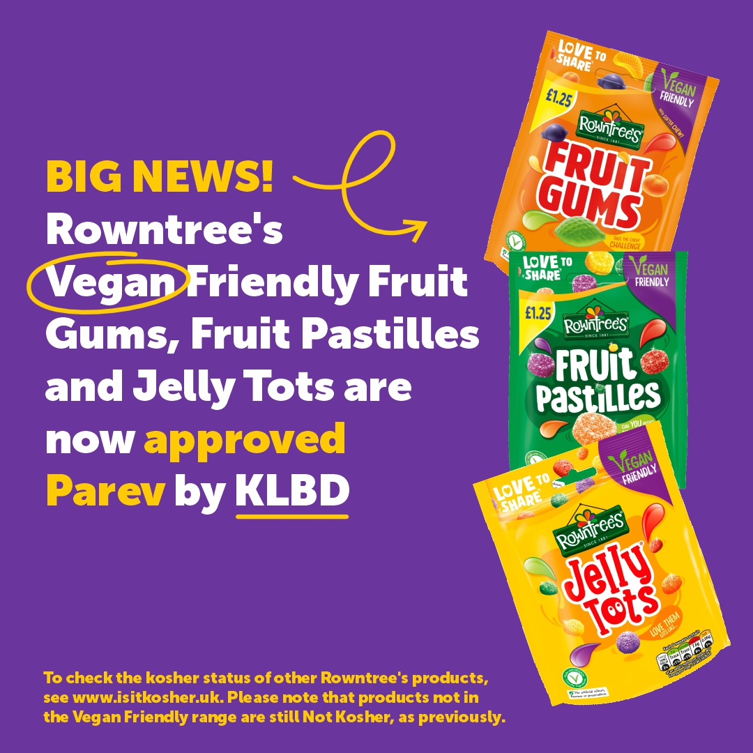 Rowntree's Vegan Kosher London Beth Din KLBD